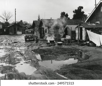 Cheap Auto Camp Housing For Citrus Workers, California, Feb. 1940. Photo By Dorothea Lange.