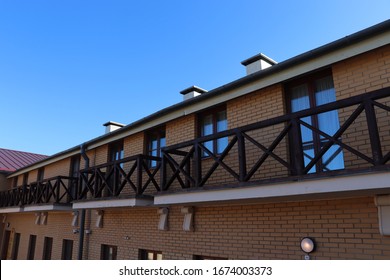 Cheap Motel In Europe With Brick Wall