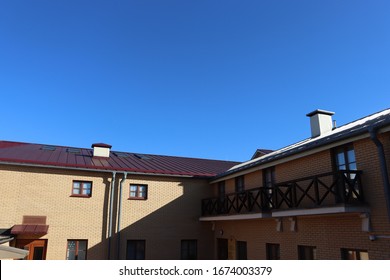 Cheap Motel In Europe With Brick Wall