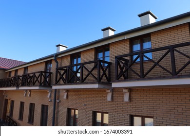 Cheap Motel In Europe With Brick Wall