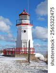 Cheboygan Harbor Lighthouse (1884), Cheboygan, Lake Huron, Michigan, USA