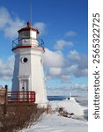 Cheboygan Harbor Lighthouse (1884), Cheboygan, Lake Huron, Michigan, USA