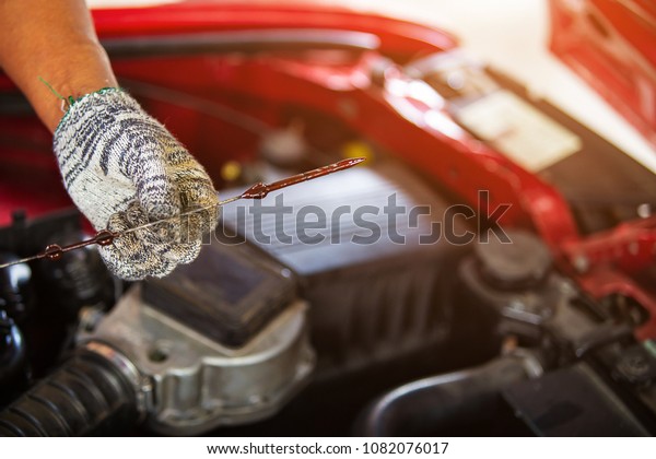 check the\
condition of the car engine and\
oil