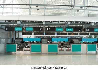 The Check In Counter In Airport