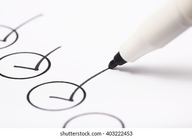 Check list and marker