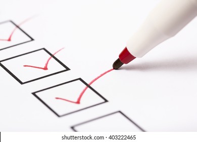 Check list and marker - Shutterstock ID 403222465