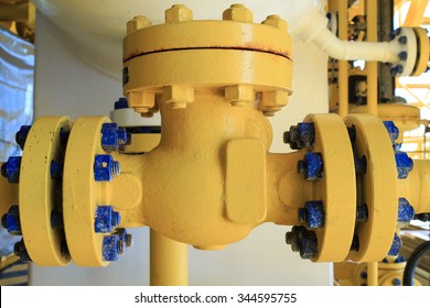 Check Valve In A Production Facility To Control Flow Direction