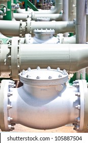 Check Valve Pump In Petrochemical Plant