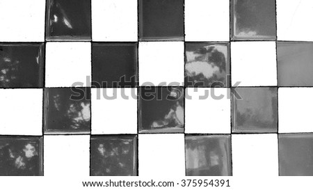 Checker Reflect Texture , Black