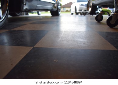 Checkerboard Garage Floor