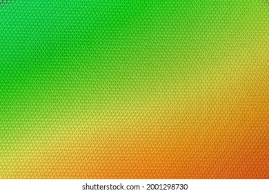 Checkered background  green orange fabric net texture