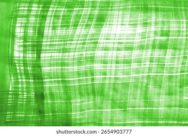 A checkered background material drawn in green ink on white paper.