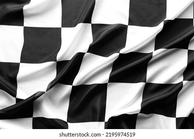 Checkered Black White Racing Flag Stock Photo 2195974519 | Shutterstock