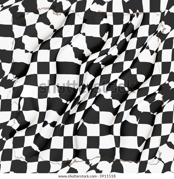 Checkered race car\
flag