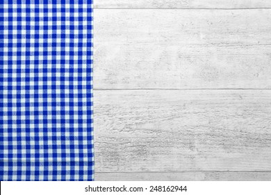 Checkered Tablecloth Blue