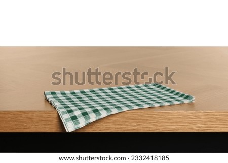 Similar – Tablecloth on wooden background