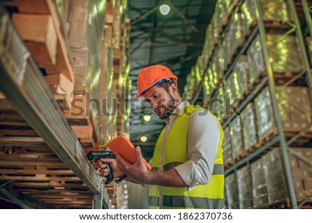 Similar – Image, Stock Photo Workers on the ship