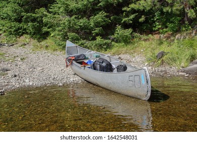 Checking Out Portage Trail In Boundary Waters Canoe Area Wilderness.