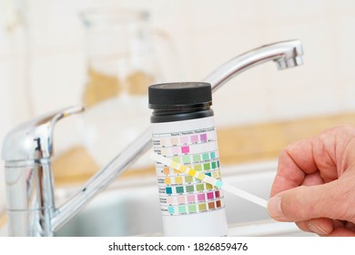 Checking The Quality Of Tap Water With A Water Test Kit