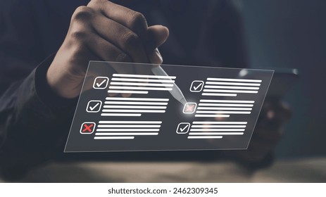 Checklist online questionnaire form or Task Management and Decision-Making, Analyzing Checklists and Prioritizing Actions for Efficient Workflow and Productivity Enhancement through Digital Tool