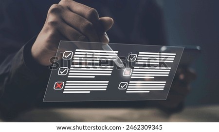 Checklist online questionnaire form or Task Management and Decision-Making, Analyzing Checklists and Prioritizing Actions for Efficient Workflow and Productivity Enhancement through Digital Tool