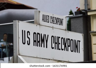 Checkpoint Charlie in Berlin, Germany.