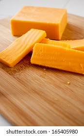 Cheddar Cheese Block And Slices