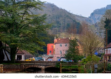 Cheddar Village, Somerset, UK