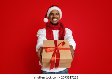 7,449 Handsome Santa Claus Holding Present Images, Stock Photos ...