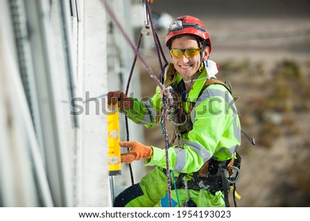 Similar – Image, Stock Photo A happy miner inside a mine in Cerro de Paso