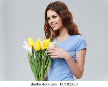 Download Beauty Woman Flower Yellow Images Stock Photos Vectors Shutterstock Yellowimages Mockups