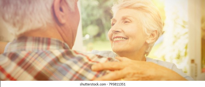 Cheerful Senior Couple Dancing At Home