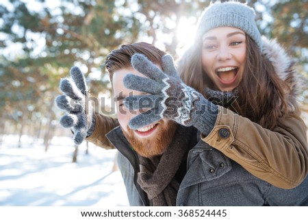 Similar – Image, Stock Photo Winter path…