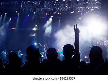 Silhouettes People Rock Concert Stock Photo 582019891 | Shutterstock