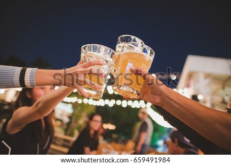Cheers to the best friends,Group Of Friends Enjoying Evening Drinks,vintage style.