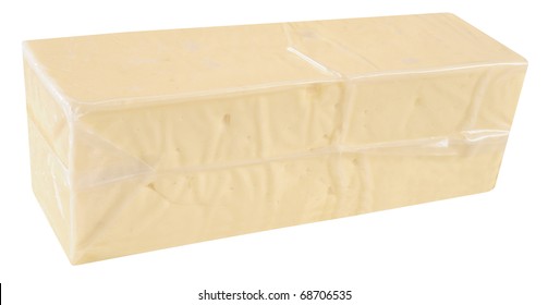 Cheese Block. Isolated