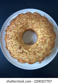 Cheese Bread Cake On The Table