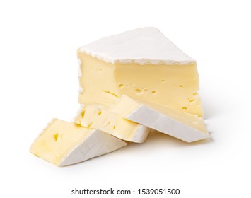 Cheese Brie Isolated On A White Background