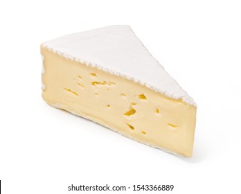 Cheese Brie Isolated On A White Background