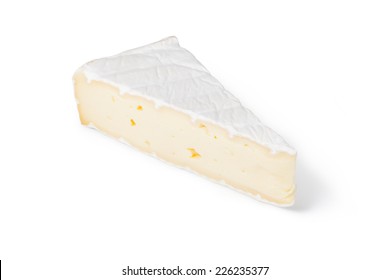 Cheese Brie On A White Background