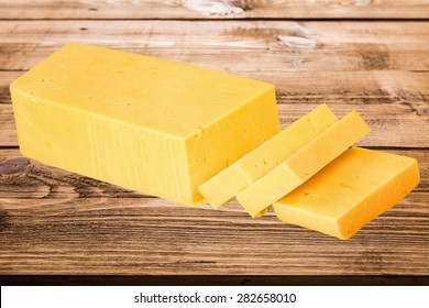 Cheese, Cheddar, Block.