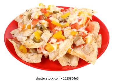 Cheese And Chicken Nachos