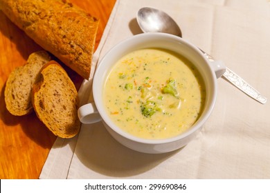 Cheese Cream Soup With Vegetables