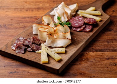 Cheese And Cured Meat Charcuterie Selection Salami