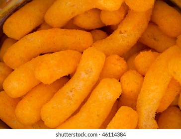 Cheese Curls Puffs Snack For Background