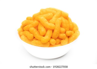 Cheese Doodle Day, cheese puffs in a white bowl, crisps