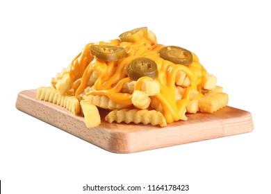 Cheese Fries With White Background