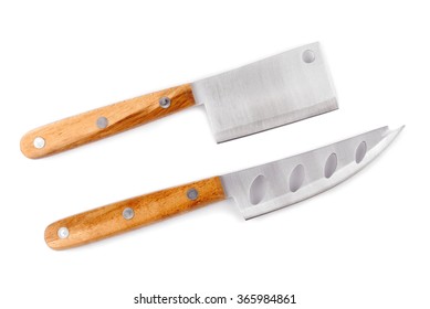 Cheese Knife Set  Isolated On White