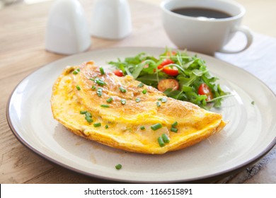 Cheese Omelet and Salad