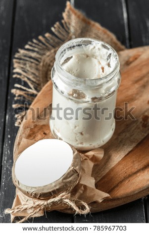 Similar – Griechischer Joghurt auf Holztisch